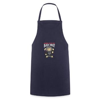 Proud Black Sheep Wasteful Poison - Cooking Apron - navy - Front - AI Model Male 185 dark (185cm)