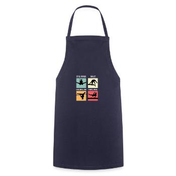 Still Rings Dancer and Gymnast Poison - Cooking Apron - navy - Front - AI Model Male 185 dark (185cm)