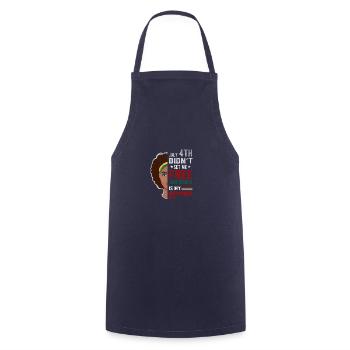 4 juillet Le vintage désespérément ne m’a pas libéré - Tablier de cuisine - marine - Devant - AI Model Male 185 dark (185cm)
