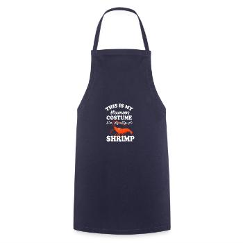This is my human costume funny quote I - Cooking Apron - navy - Front - AI Model Male 185 dark (185cm)
