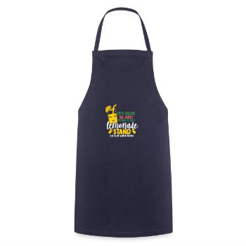 It's rude look lemonade lemonade drinker - Cooking Apron - navy - Front - AI Model Male 185 dark (185cm)