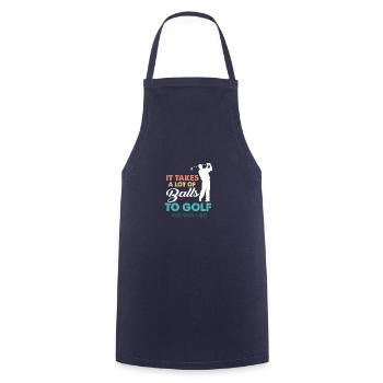 Golf Gag Fun Vintage Golf Balls Pun Jok Control - Cooking Apron - navy - Front - AI Model Male 185 dark (185cm)