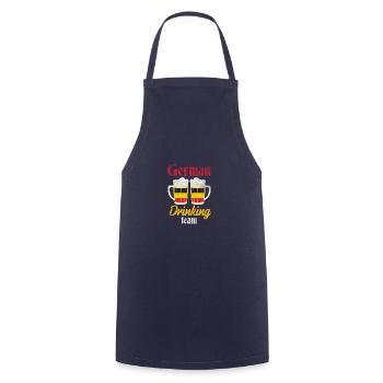 German Drinking Team German Beer Cheers - Cooking Apron - navy - Front - AI Model Male 185 dark (185cm)