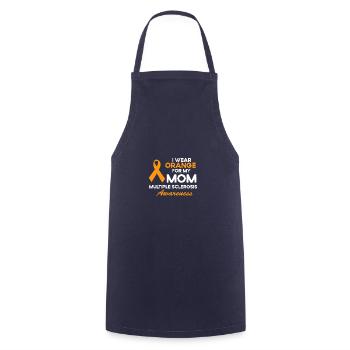 Je porte de l’orange pour ma mère t - - Tablier de cuisine - marine - Devant - AI Model Male 185 dark (185cm)