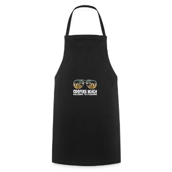 Coopers Beach Welcome to Freedom Vacation Sayi - Cooking Apron - black - Front - AI Model Male 185 dark (185cm)