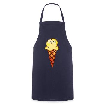 Cornet De Glace - Tablier de cuisine - marine - Devant - AI Model Male 185 dark (185cm)