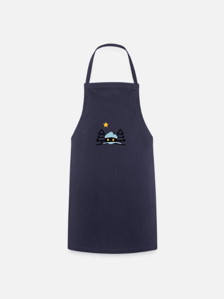 Maison de Noël au Pôle Nord - Tablier de cuisine - marine
