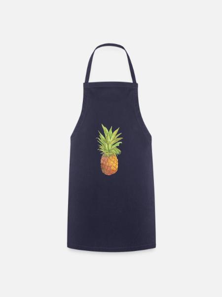 Ananas - Kochschürze - Navy
