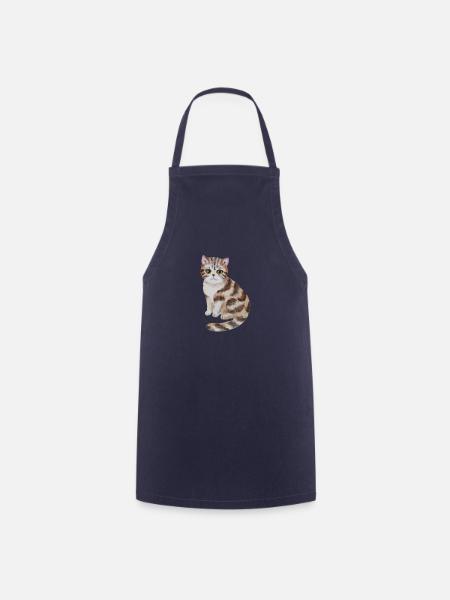 Süße Katze - Kochschürze - Navy