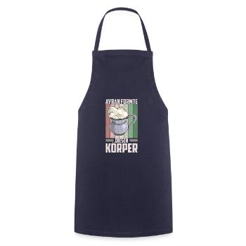Ayran Döner Kebab Imbiss Getränk Türkei Salz - Kochschürze - Navy - Vorne - AI Model Male 185 dark (185cm)