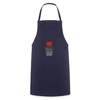Maroc - Tablier de cuisine - marine - Devant - AI Model Male 185 dark (185cm)