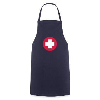 Cross - Cooking Apron - navy - Front - AI Model Male 185 dark (185cm)