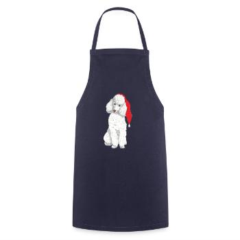 Poodle toy W - Christmas - Cooking Apron - navy - Front - AI Model Male 185 dark (185cm)