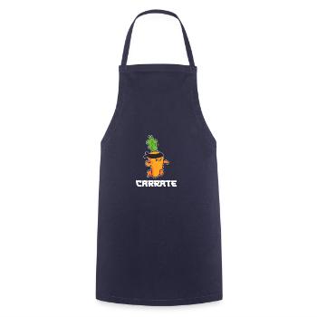 Aser Karaté Maître Poison - Tablier de cuisine - marine - Devant - AI Model Male 185 dark (185cm)