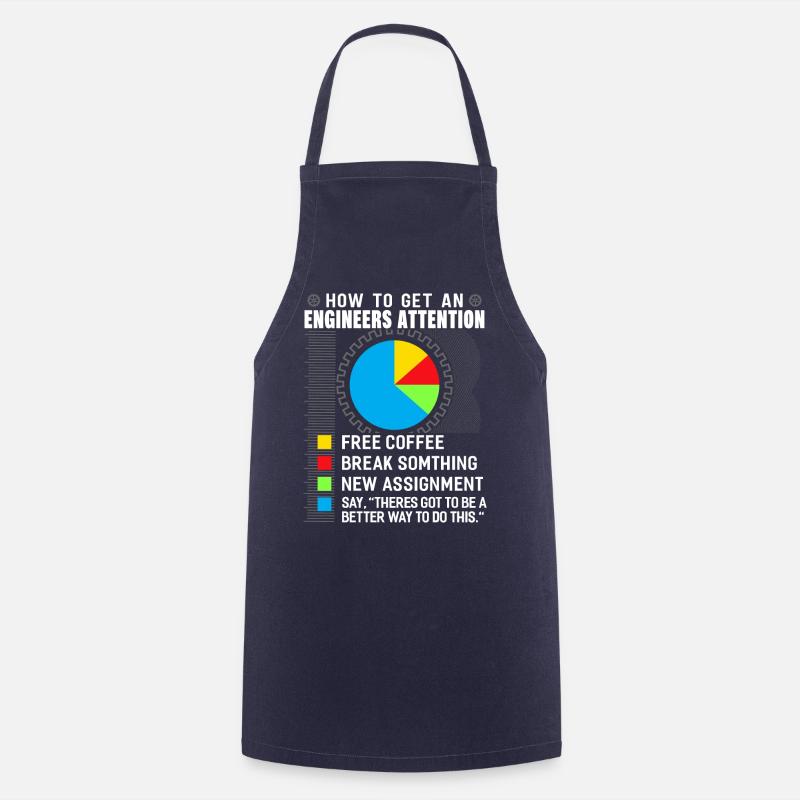 Engineer mechanical engineering electrical engineering gift - Cooking Apron - navy