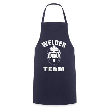 Welder Team Design - Cooking Apron - navy - Front - AI Model Male 185 dark (185cm)