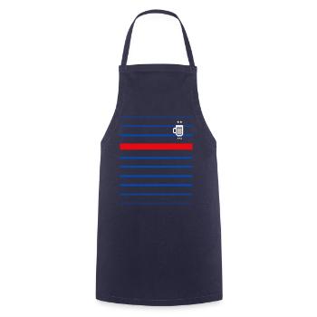 FFA Bier 2 Sterne - Kochschürze - Navy - Vorne - AI Model Male 185 dark (185cm)