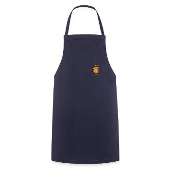 FFA Bière 2 étoiles - Tablier de cuisine - marine - Devant - AI Model Male 185 dark (185cm)
