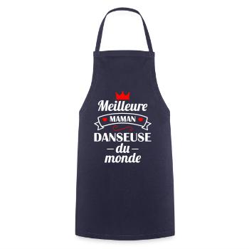 Meilleure maman danseuse du monde, danse - Tablier de cuisine - marine - Devant - AI Model Male 185 dark (185cm)