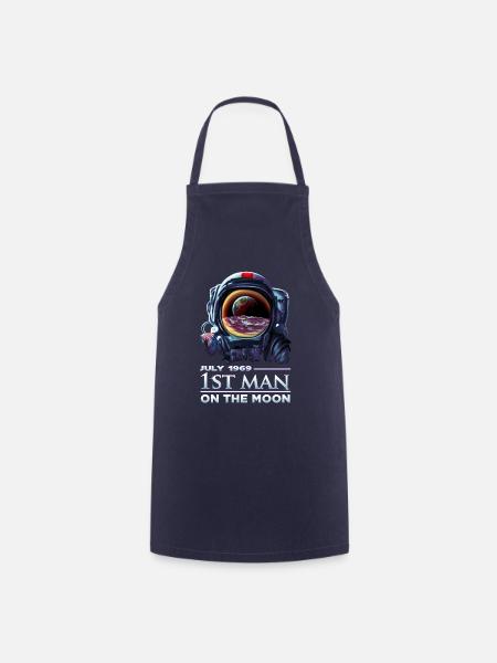 Astronaute 1969 premier homme sur la lune - DK Studio - Tablier de cuisine - marine