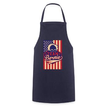Team Bernie Sanders 2020, Bernie for President - Cooking Apron - navy - Front - AI Model Male 185 dark (185cm)