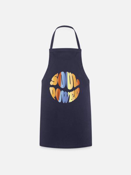 Soul Power - 70s Style - Kochschürze - Navy