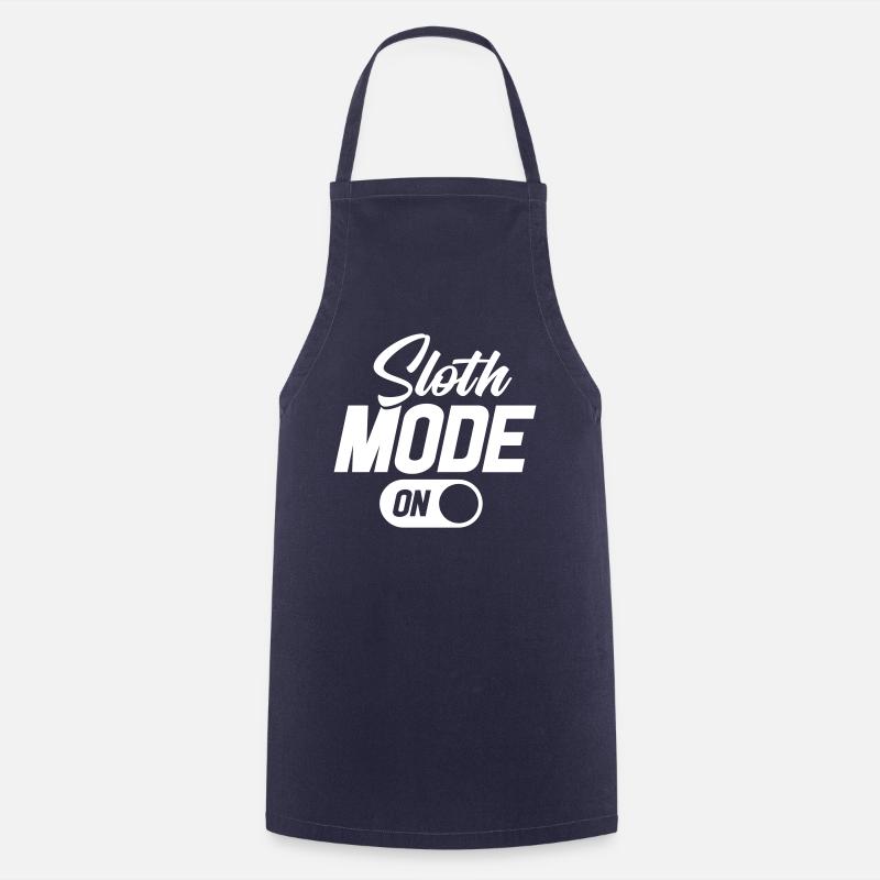 Sloth Mode On - Cooking Apron - navy