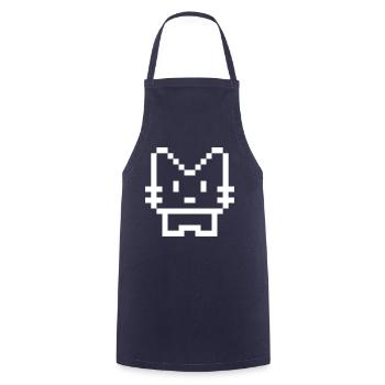 Pixelcat White - Cooking Apron - navy - Front - AI Model Male 185 dark (185cm)
