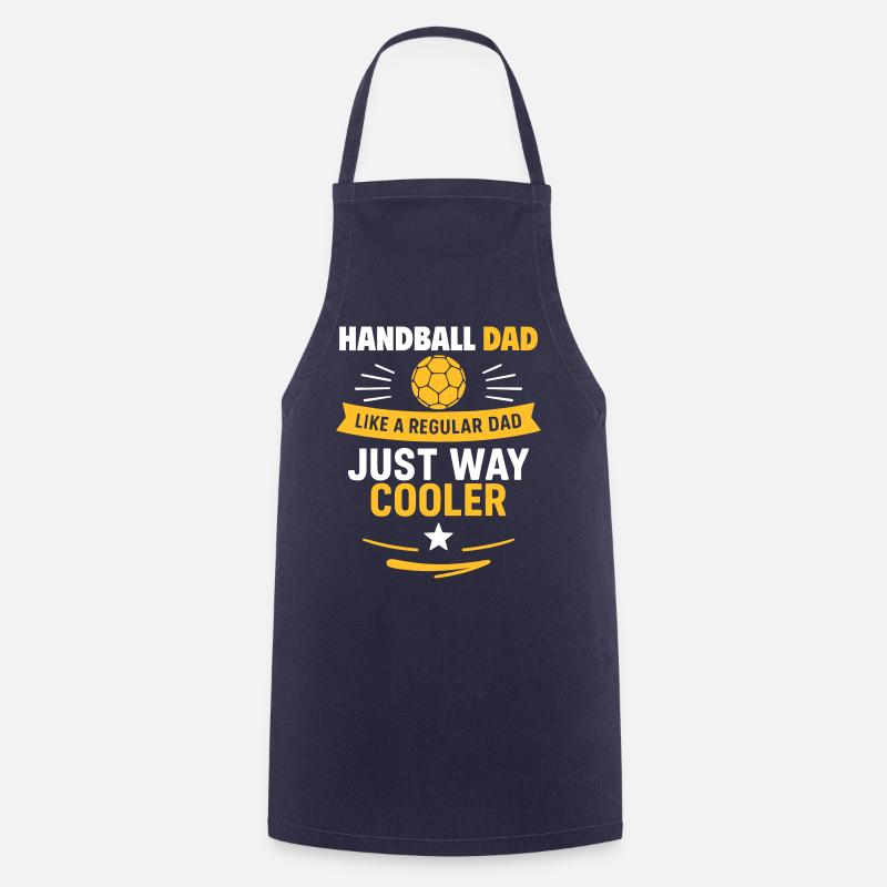 Handball Dad – Father’s Day Gift - Cooking Apron - navy
