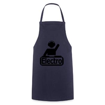 DJ / Elektro - Kochschürze - Navy - Vorne - AI Model Male 185 dark (185cm)