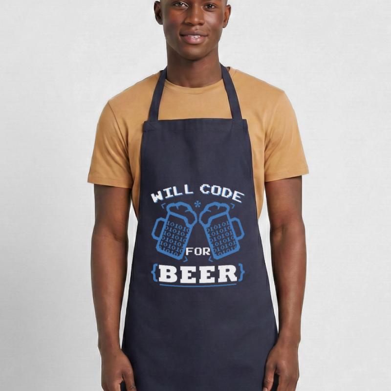 Will Code For Beer | Programmer Coding Cooking Apron
