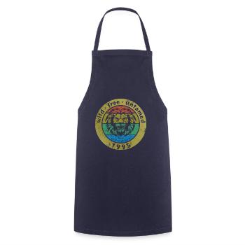 30. Birthday Rocking the crowd since 09/1995 - Cooking Apron - navy - Front - AI Model Male 185 dark (185cm)