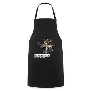 Neubrandenburg Basic Pastels - Cooking Apron - black - Front - AI Model Male 185 dark (185cm)