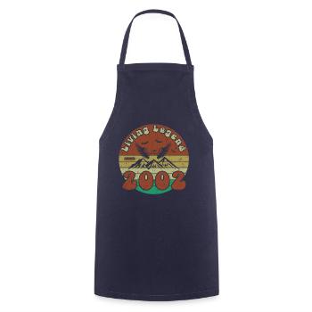 22nd Birthday Living Legend since VIN 2002 - Cooking Apron - navy - Front - AI Model Male 185 dark (185cm)