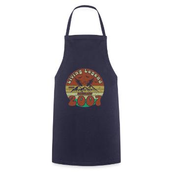 18th Birthday Living Legend since VIN 01/2007 - Cooking Apron - navy - Front - AI Model Male 185 dark (185cm)