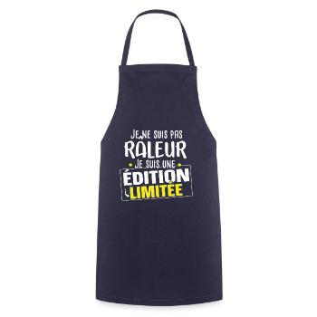 Râleur Grincheux Grognon Cadeau Homme Humour - Tablier de cuisine - marine - Devant - AI Model Male 185 dark (185cm)