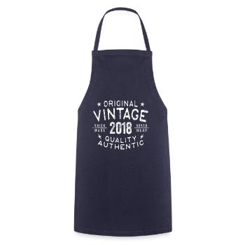 2018 Birthday 2018 Vintage 2018 Birthday - Cooking Apron - navy - Front - AI Model Male 185 dark (185cm)