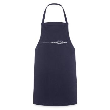 Reef knot - Cooking Apron - navy - Front - AI Model Male 185 dark (185cm)