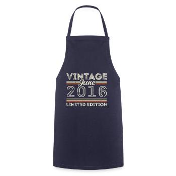June 2016 June Birthday Gift June 2016 - Cooking Apron - navy - Front - AI Model Male 185 dark (185cm)