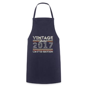 June 2017 June Birthday Gift June 2017 - Cooking Apron - navy - Front - AI Model Male 185 dark (185cm)