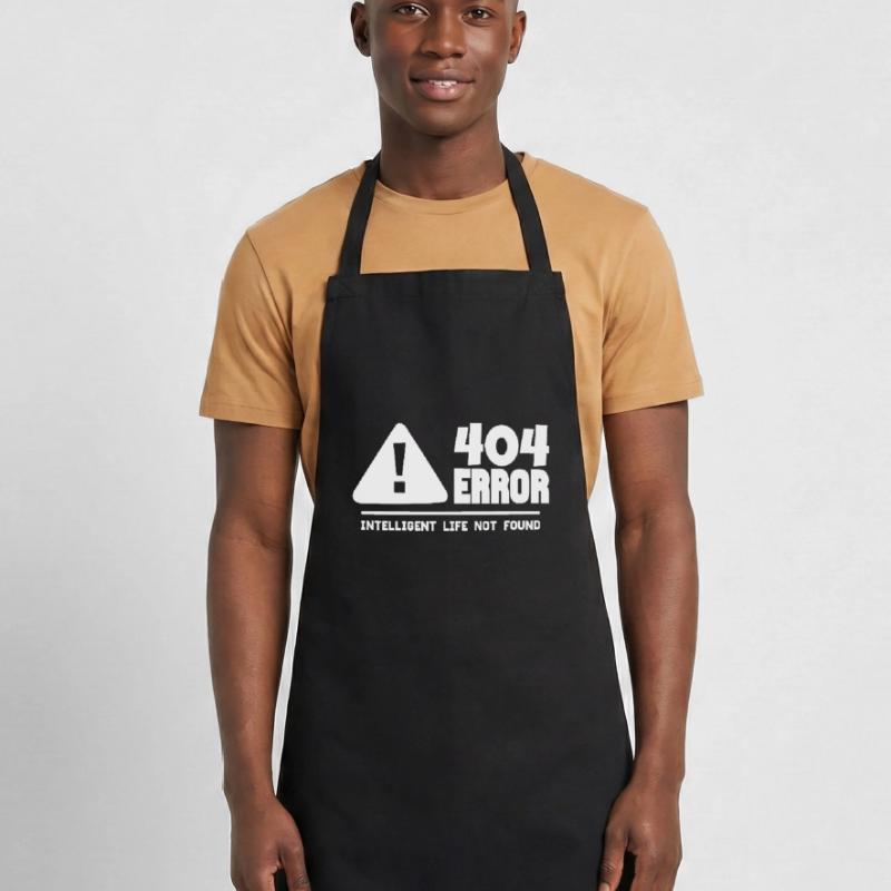 Computer and programmer geek. 404 Errors Cooking Apron