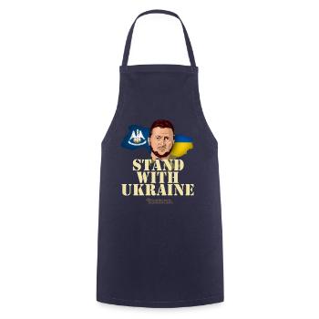 Ukraine Lousiana Selenskyj - Kochschürze - Navy - Vorne - AI Model Male 185 dark (185cm)