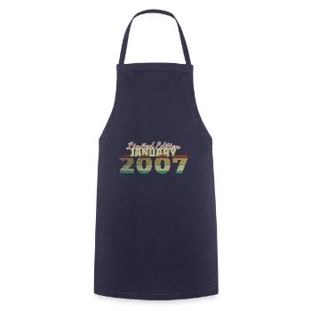 18th Birthday Limited Edition (SCR) 01/2007 - Cooking Apron - navy - Front - AI Model Male 185 dark (185cm)