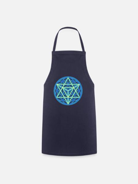 Sacred geometry - Cooking Apron - navy