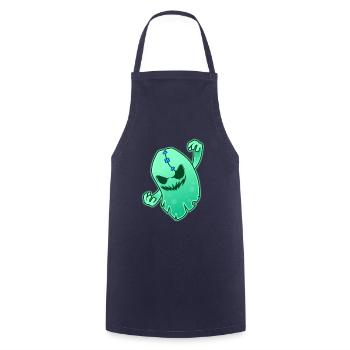 funny space ghost shirt - Tablier de cuisine - marine - Devant - AI Model Male 185 dark (185cm)
