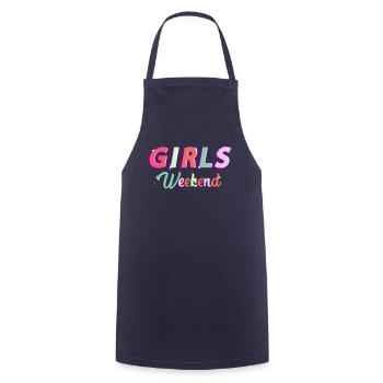 girls trip shirt girls weekend bachlorette - Cooking Apron - navy - Front - AI Model Male 185 dark (185cm)