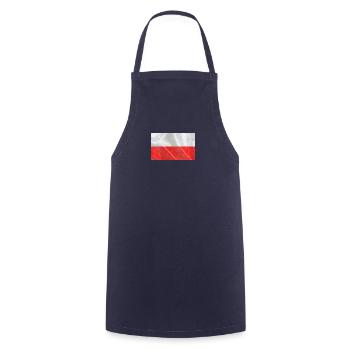 Collection Pologne 'par nikkkooo - Tablier de cuisine - marine - Devant - AI Model Male 185 dark (185cm)