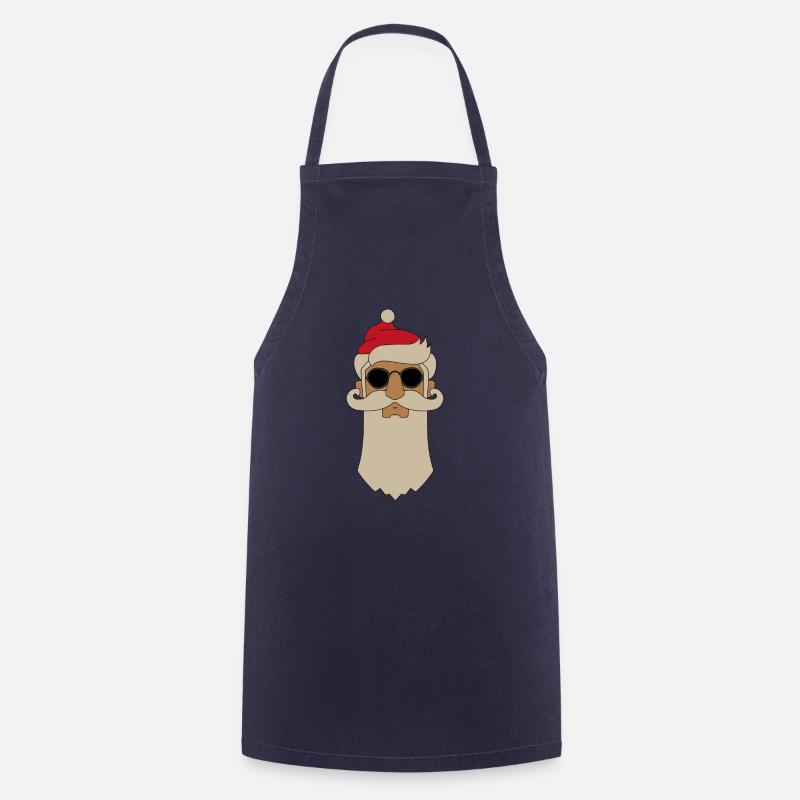 Weihnachtsmann - Kochschürze - Navy