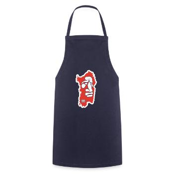 Italy Travel Italian Sardegna Sardinia - Cooking Apron - navy - Front - AI Model Male 185 dark (185cm)
