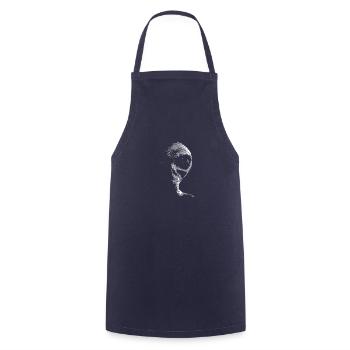 Visiteur martien extraterrestre extraterrestre - Tablier de cuisine - marine - Devant - AI Model Male 185 dark (185cm)